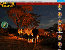 Tablet Screenshot of campfireescapes.com.au